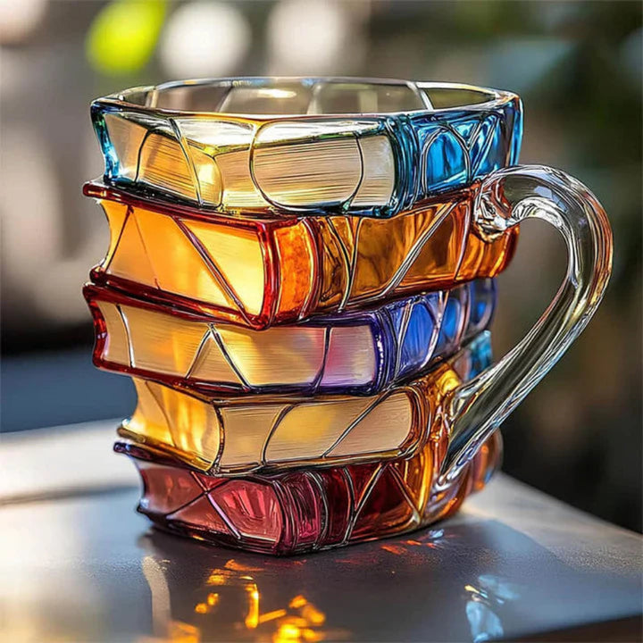 Värmehållande Glas Kaffemugg För Bokälskare