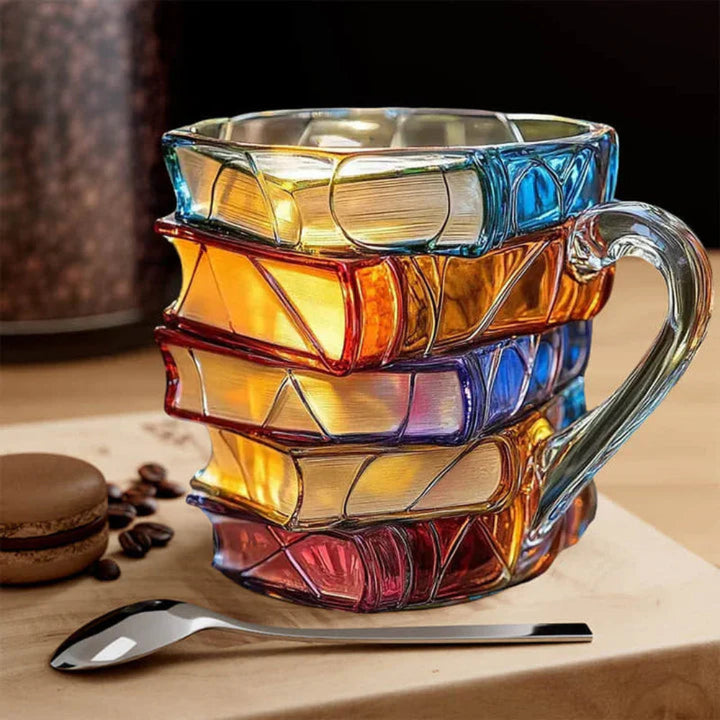 Värmehållande Glas Kaffemugg För Bokälskare