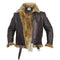 Herr Shearling-Stil Bomberjacka | Flygarstil B3 Jacka