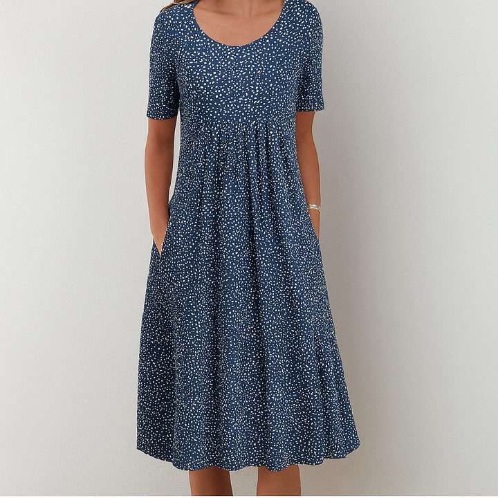 Dam Blommig Volang Sommarklänning | Vintagestil