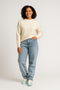 Dam Säckiga Jeans | Lös Passform Denimstil Byxor