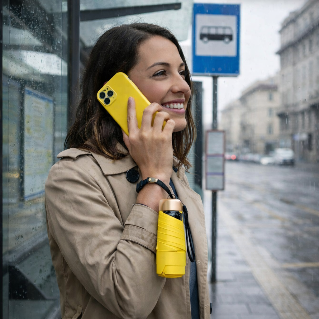 Ultrakompakt Miniparaply | Vindtät UV-Skyddande Utformning
