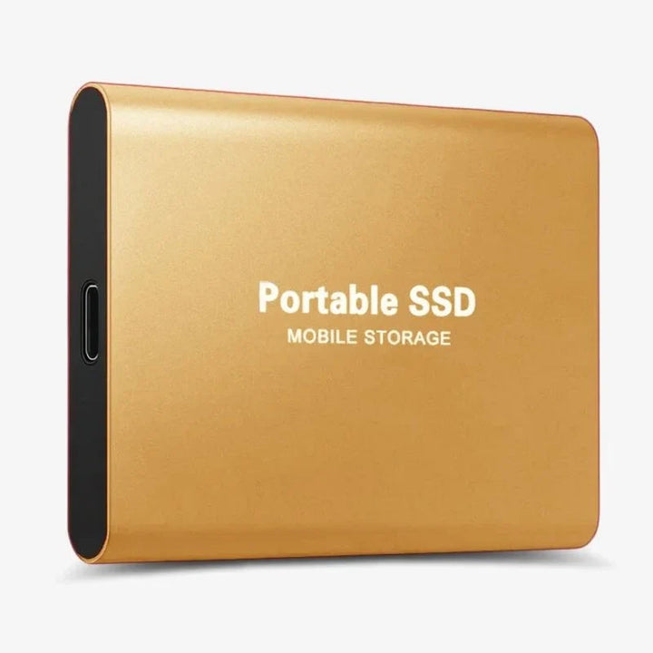 Kompakt Bärbar USB-C Extern SSD | Snabb och Hållbar Lagring Enhet