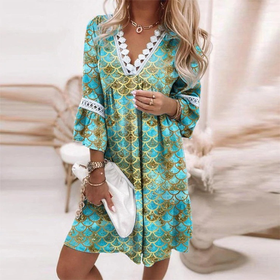 Dam Boho-Sommarklänning | Virkade Detaljer