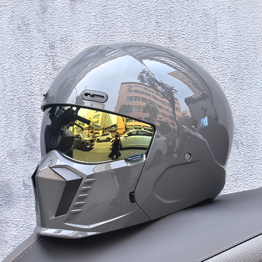 Retro Motorcykelhjälm | Öppen Ansikte Pilotstil