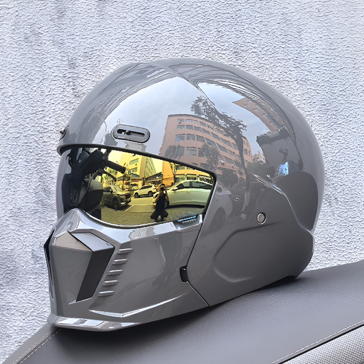 Retro Motorcykelhjälm | Öppen Ansikte Pilotstil