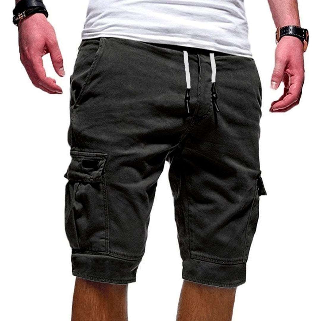 Herr Cargoshorts | Flera Fickor Dragsko Sommarshorts
