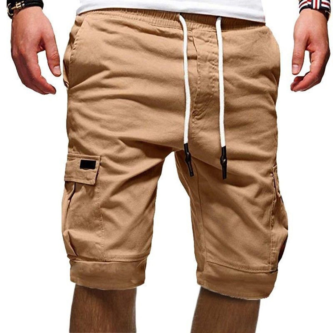 Herr Cargoshorts | Flera Fickor Dragsko Sommarshorts