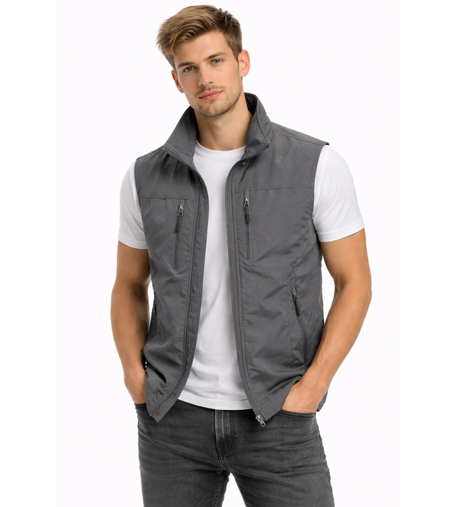 Herr Utomhus Gilet | Sommarstil