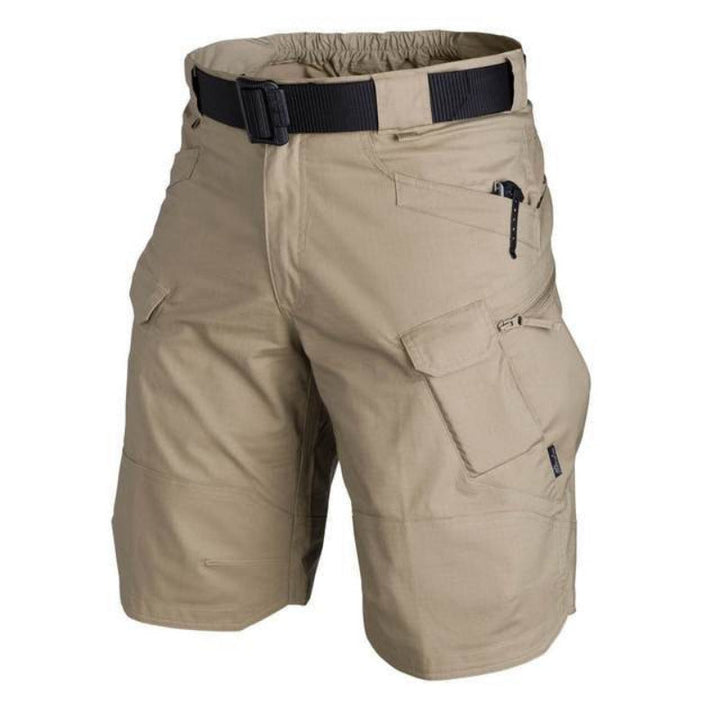 Herr Cargoshorts | Blixtlås Fickor och Elastisk Midjeband