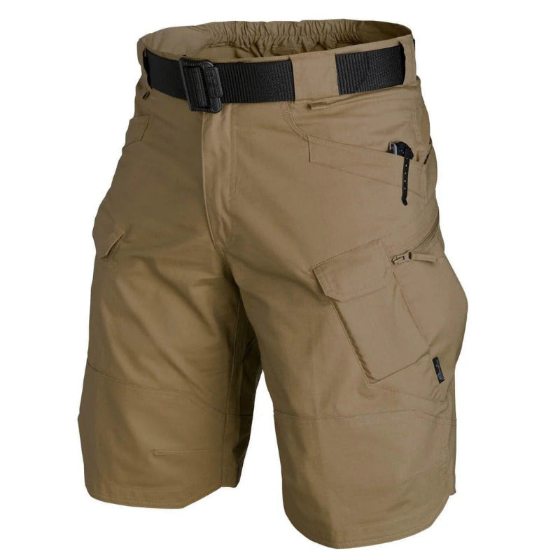 Herr Cargoshorts | Blixtlås Fickor och Elastisk Midjeband