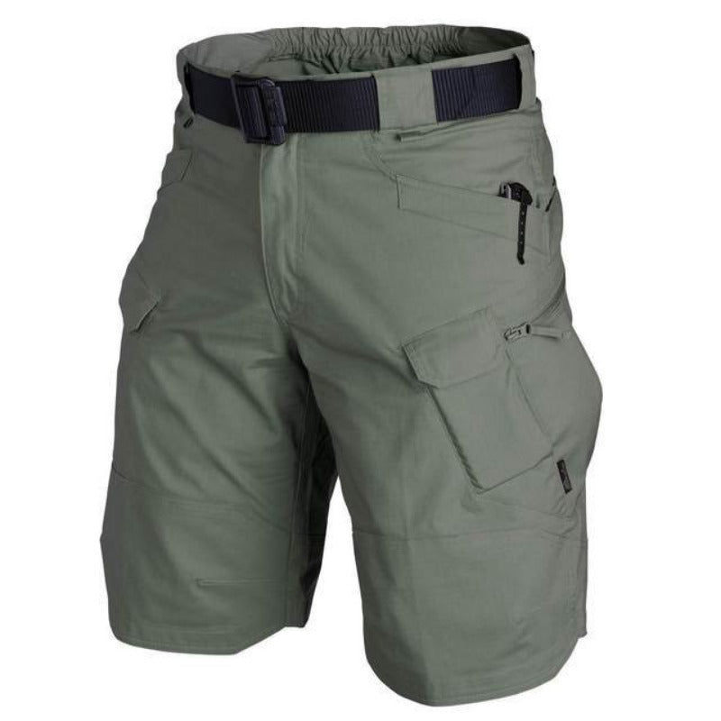 Herr Cargoshorts | Blixtlås Fickor och Elastisk Midjeband