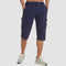 Herr Knälånga Cargoshorts | Lock Sidfickor Gylf Dragkedja