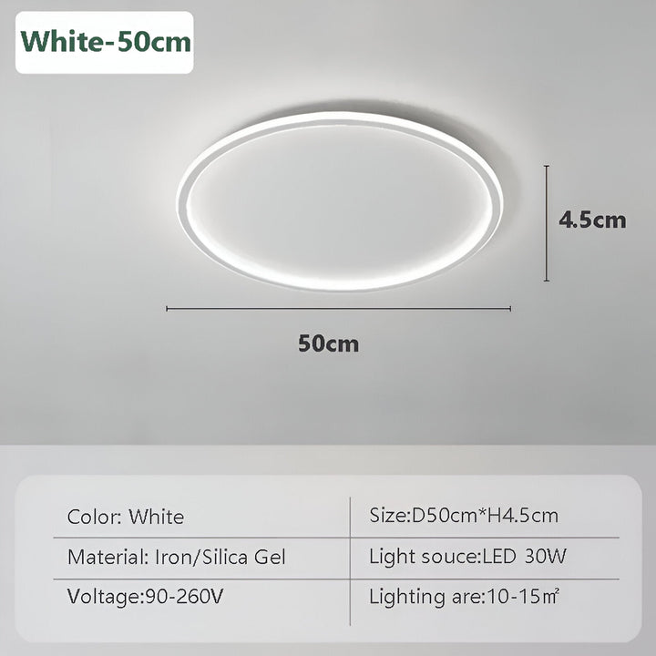 Rund Dimbar LED-Taklampa | Modern Nordisk Utformning