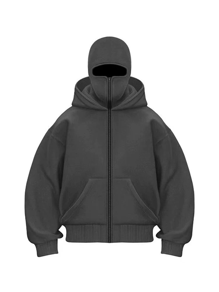 Unisex Maskhuvtröja | Vind-Beständig Utomhus Gatukläder