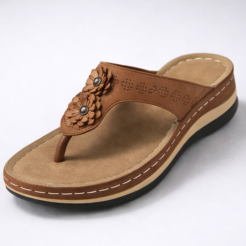 Dam Ortopediska Öppna Sandaler | Flera Remmar Stöd