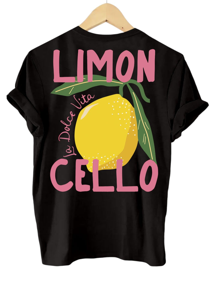 Dam Citrontryck Blus | Lättvikt Sommarstil Skjorta