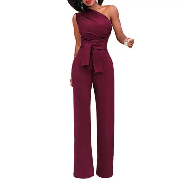 Dam Enskuldrad Overall | Snygg Eleganta Utstyrsel
