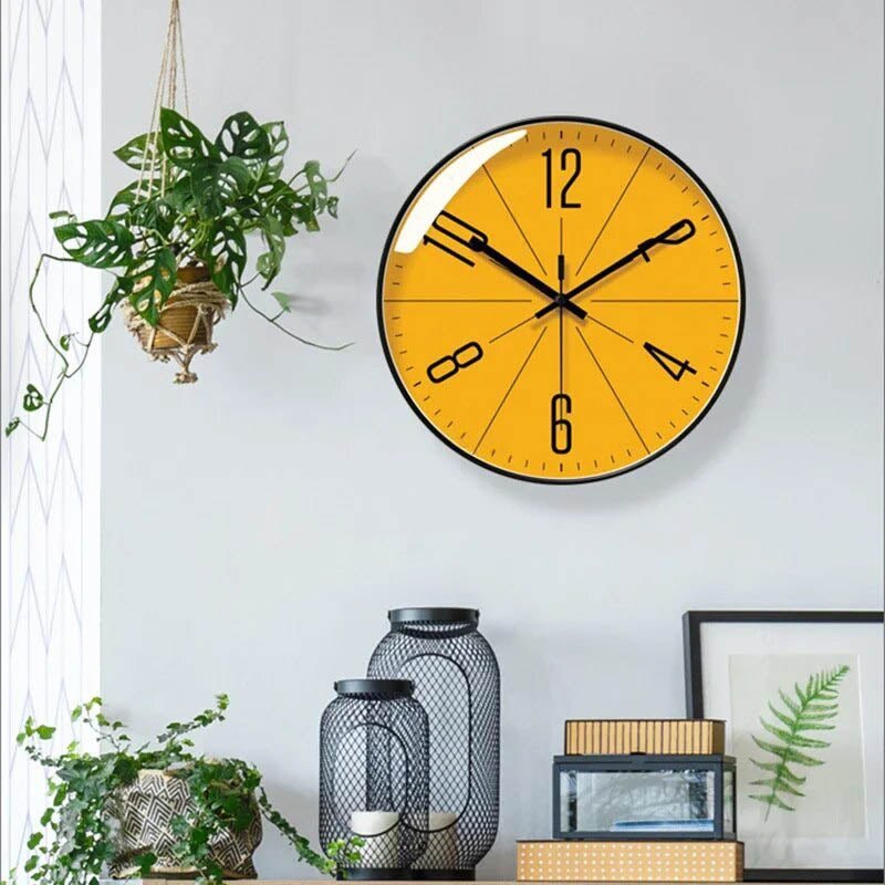 Modern Svartvit Minimalistisk Väggklocka