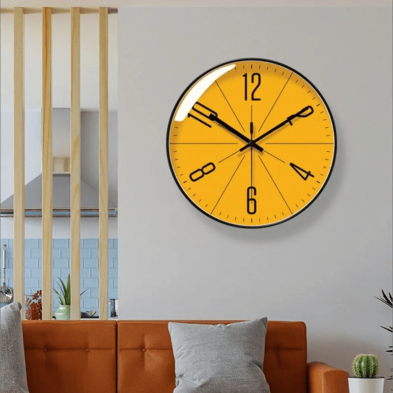 Modern Svartvit Minimalistisk Väggklocka