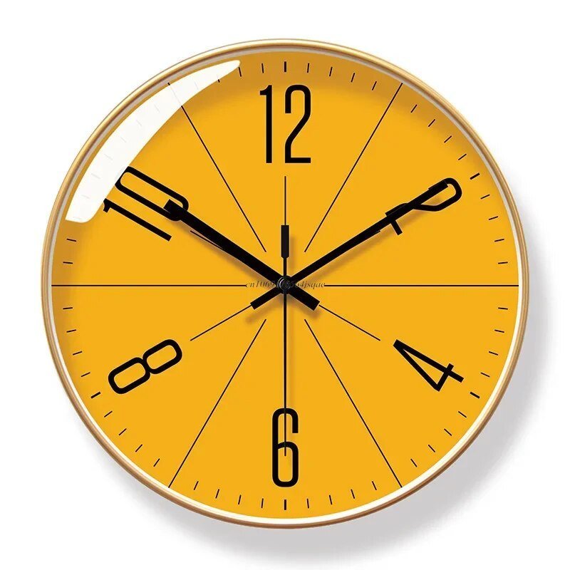 Modern Svartvit Minimalistisk Väggklocka