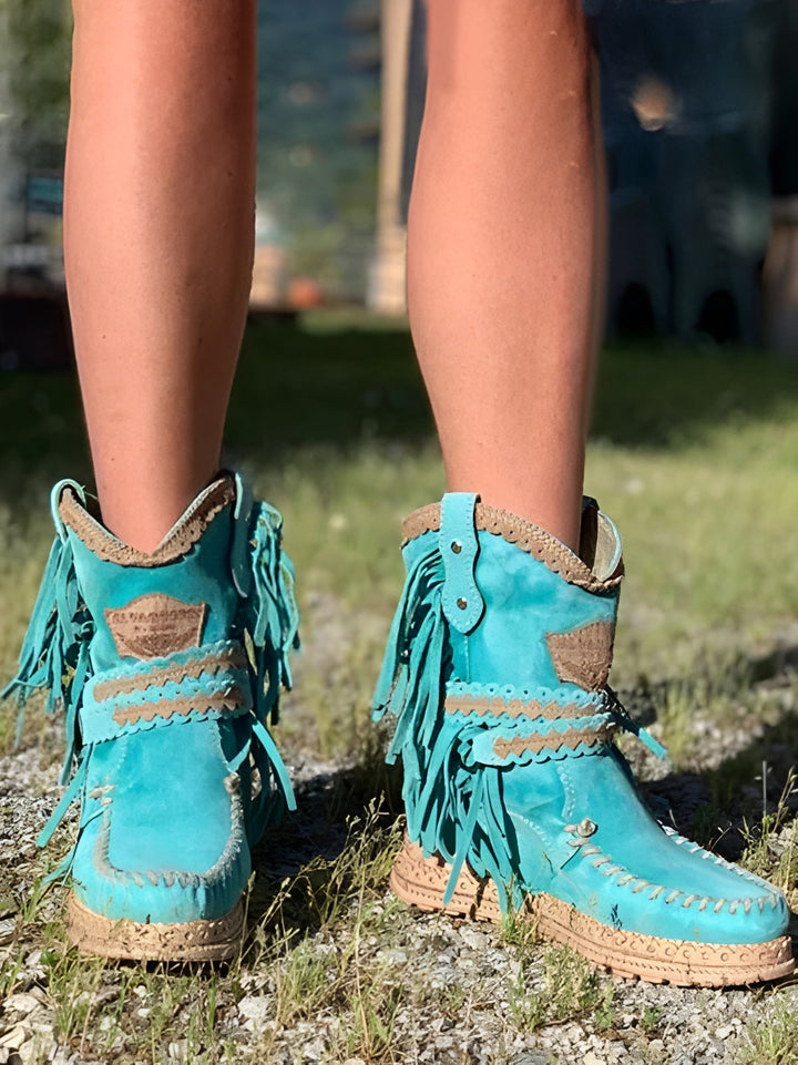 Dam Boho Västra Fransstövlar