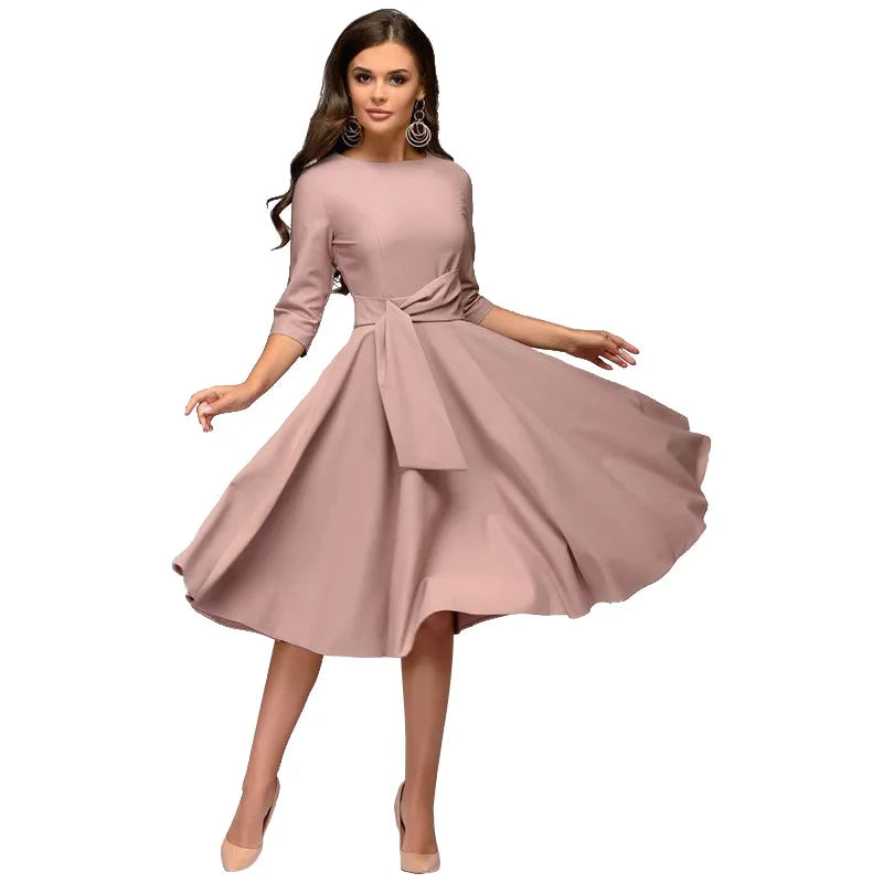 Nicolette | Eleganta Svängklänning för Kvinnor