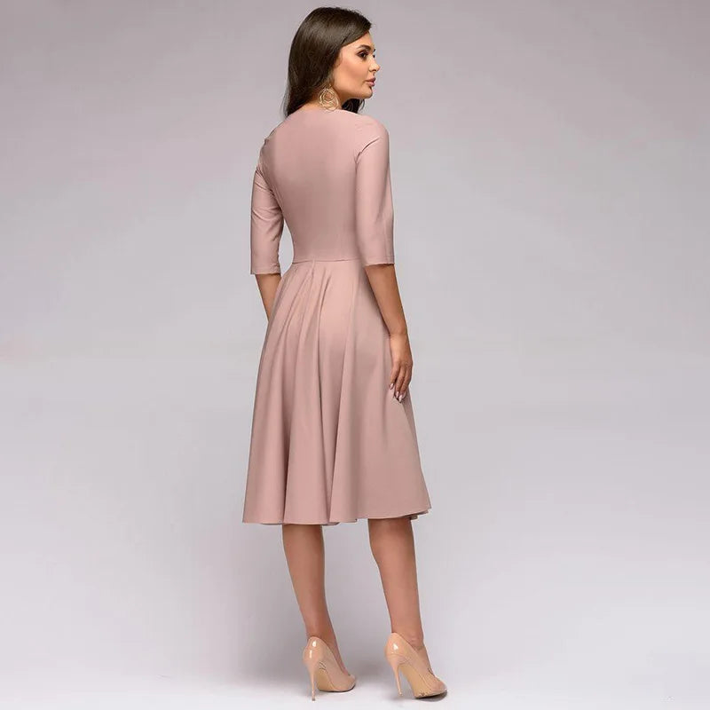 Nicolette | Eleganta Svängklänning för Kvinnor
