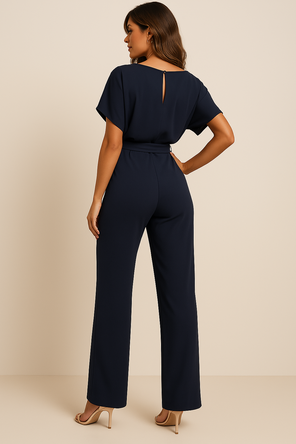 Eleganta Dam Overall | Snygg Långt-Ben Endelad