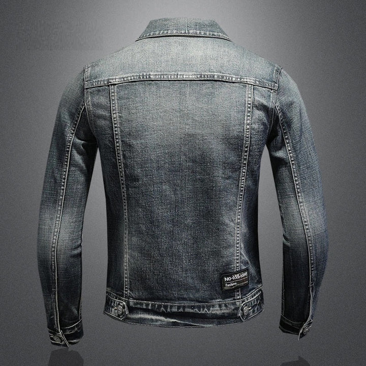 Herr Årgång Tvätta Denimjacka | Milano Edition
