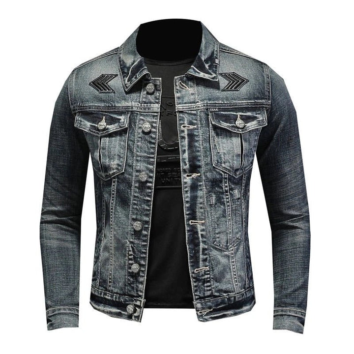 Herr Årgång Tvätta Denimjacka | Milano Edition