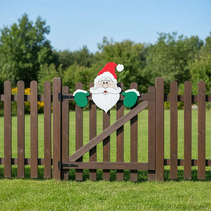Jul Julgubben och Snögubben Staket Dekoration