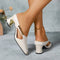 Dam Polerad Blockklack Pumps