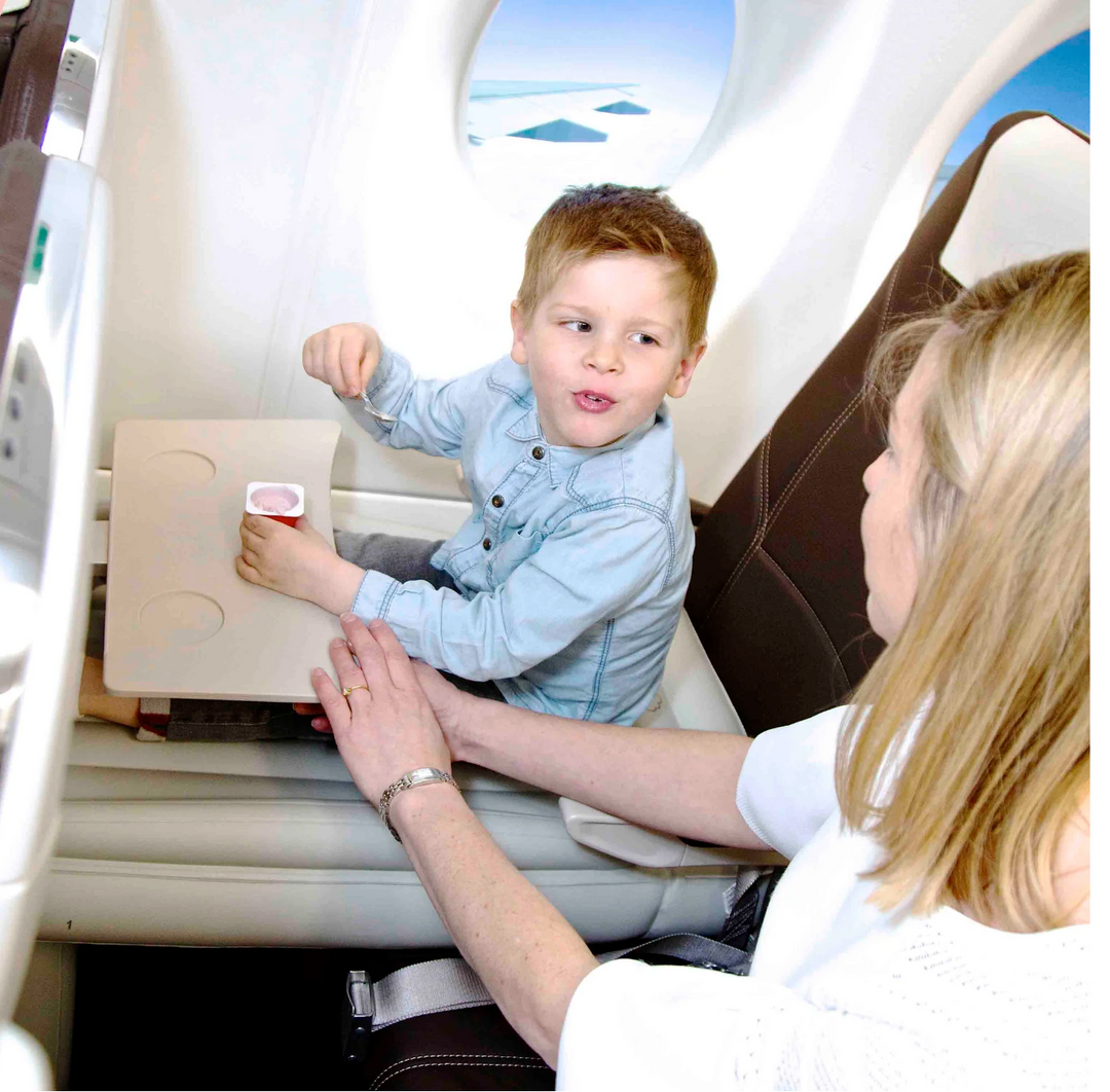 Barn Uppblåsbar Flygplan Fotstödssäng