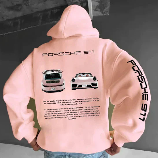 Herr Racingtryck Huvtröja | Grafik Pullover
