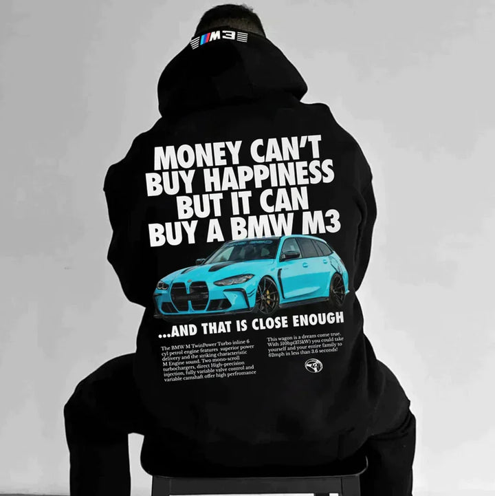 Herr Racingtryck Huvtröja | Grafik Pullover