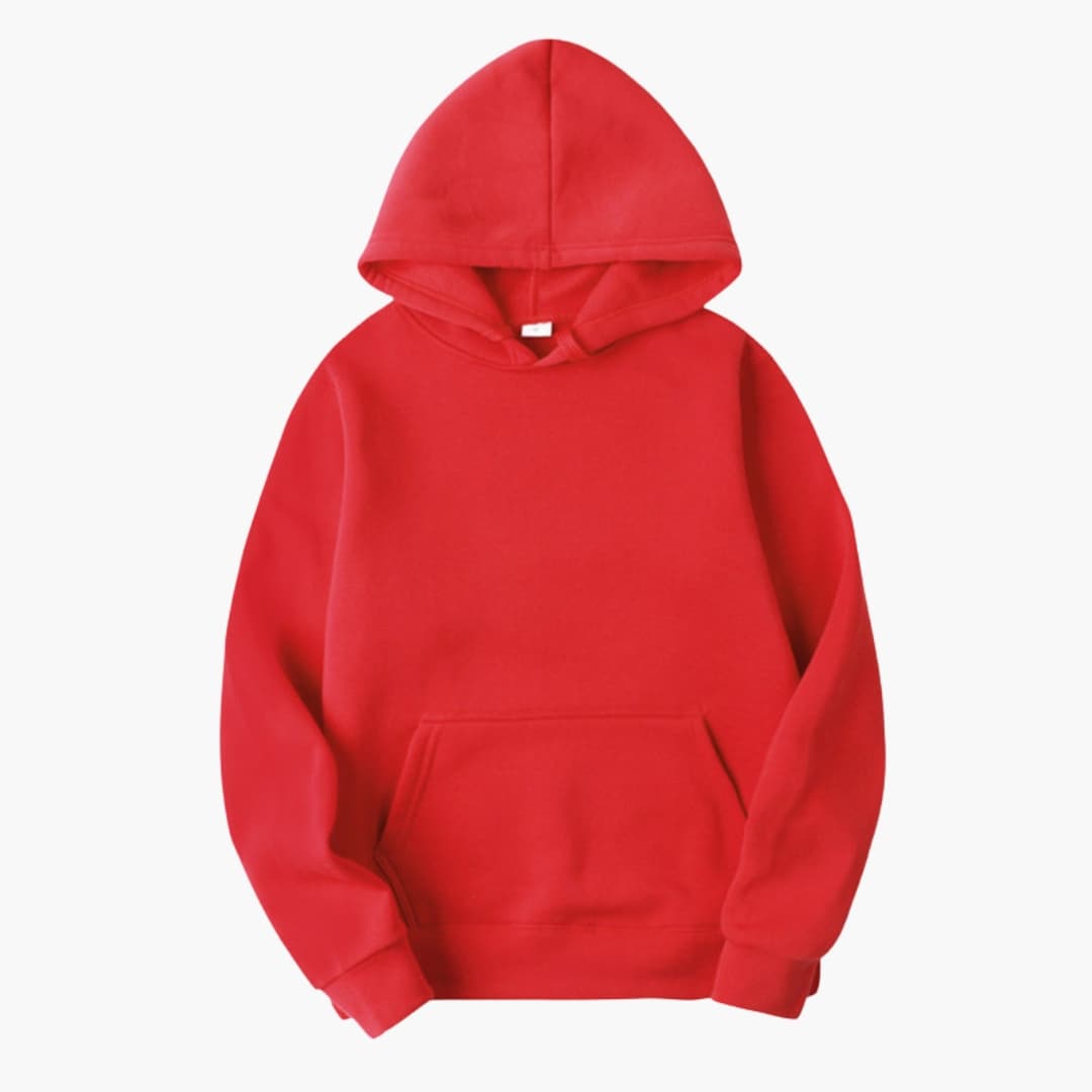 Herr Huva Sweatshirt | Justerbar Huvtröja med Känguruficka