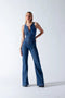 Dam Årgång Denim Stil Overall | Trendig Utstyrsel