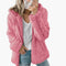 Dam Huva Teddyjacka | Mjuk Fleece Huva Kappa