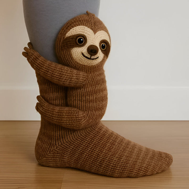 Varma Mysiga Innesockor med 3D-Detaljer| Mjuk Djurdesign