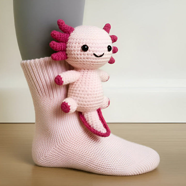 Varma Mysiga Innesockor med 3D-Detaljer| Mjuk Djurdesign