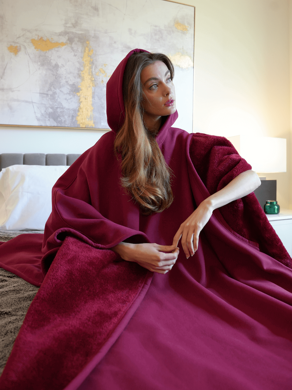 Överdimensionerad Komfort Avkoppling Pullover med Mjuk Fransk Frotté