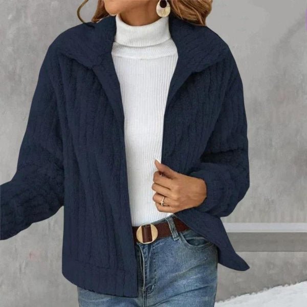 Dam Plyschjacka | Mjuk Mysig Fuskpäls Kappa