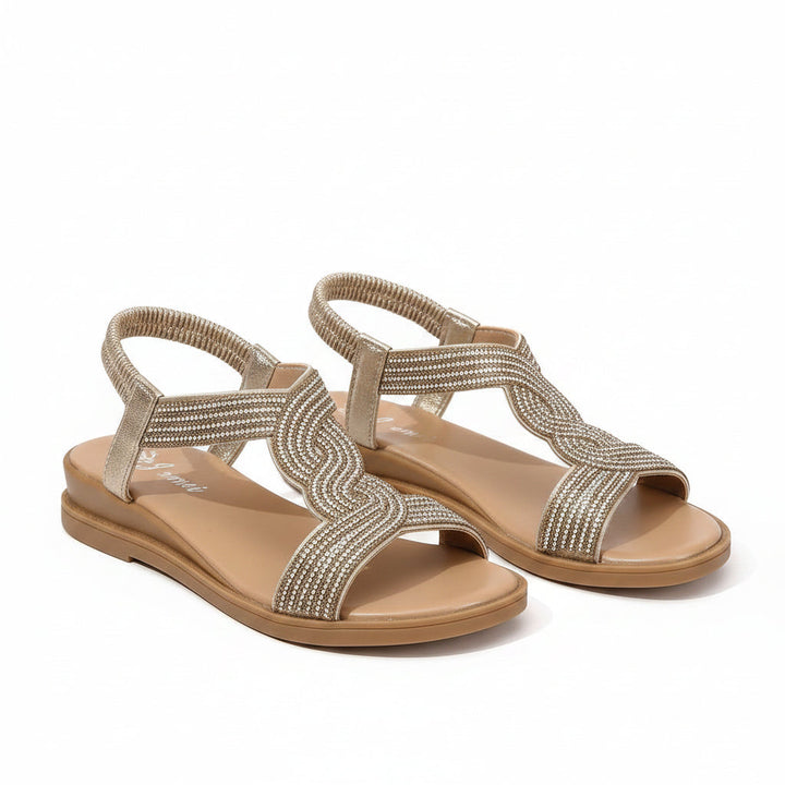 Dam Ibiza-Stil Ortopediska Sandaler | Elastisk Passform Sommar