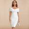 Dam Bar Axel Bandageklänning | V-Ringning Bodycon
