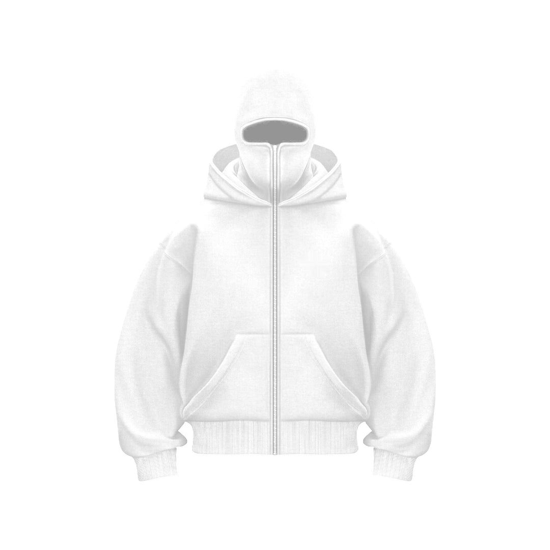 överdimensionerad Huvtröja med Ansiktsmask | Herr Streetwear-Tröja
