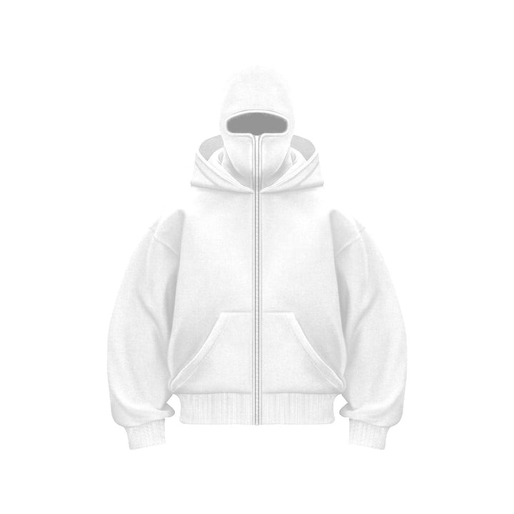 överdimensionerad Huvtröja med Ansiktsmask | Herr Streetwear-Tröja