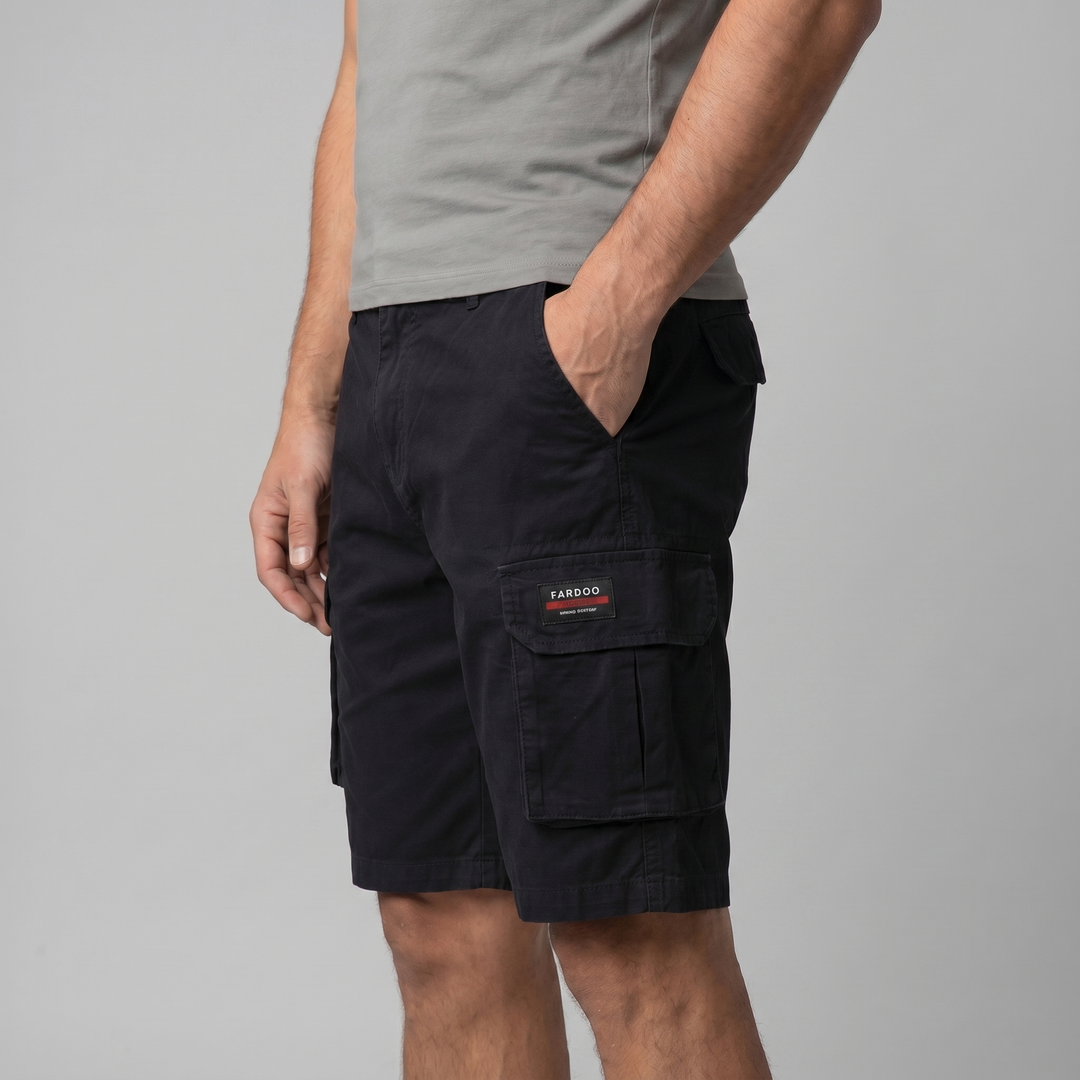 Herr Avslappnad Passform Cargoshorts