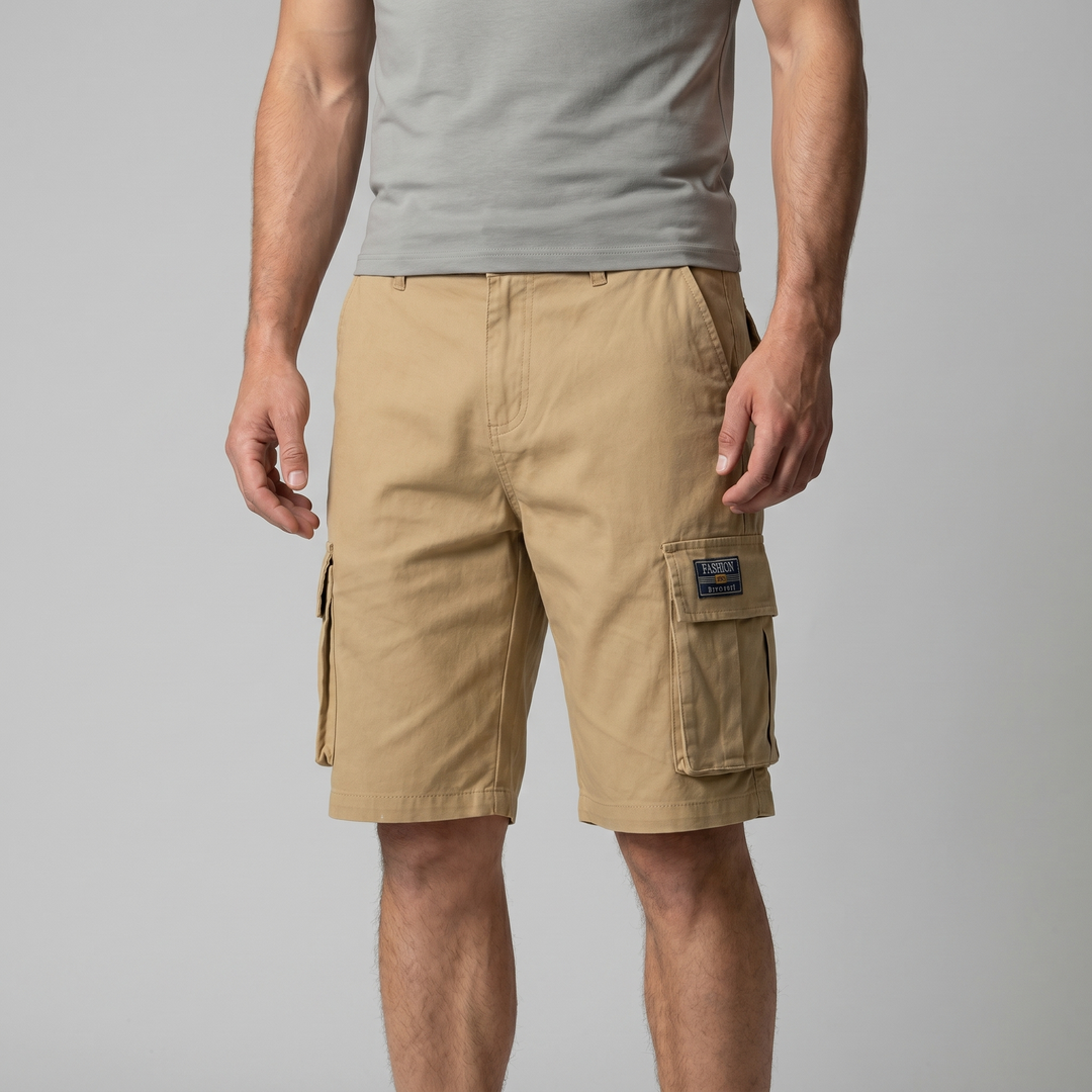 Herr Avslappnad Passform Cargoshorts