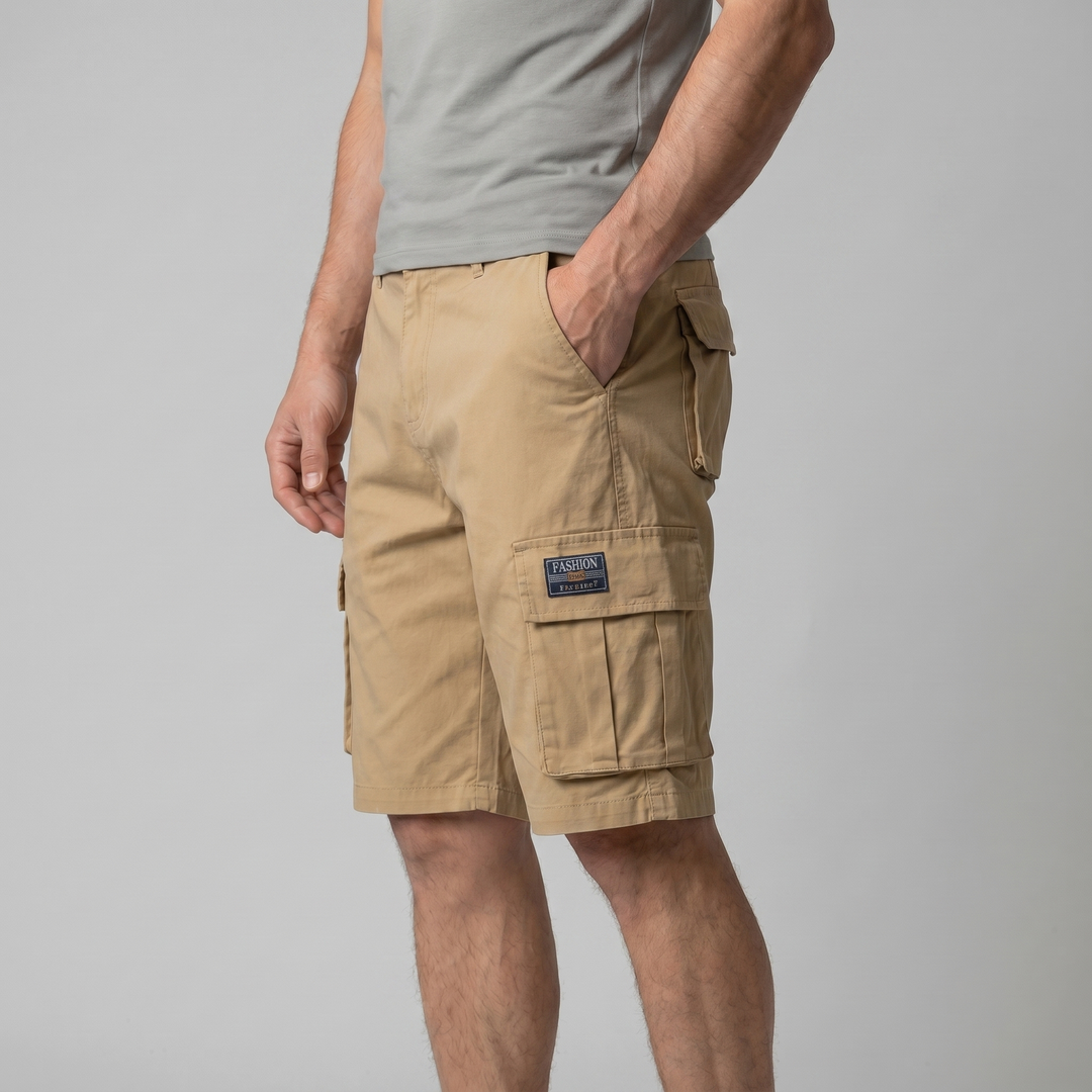 Herr Avslappnad Passform Cargoshorts